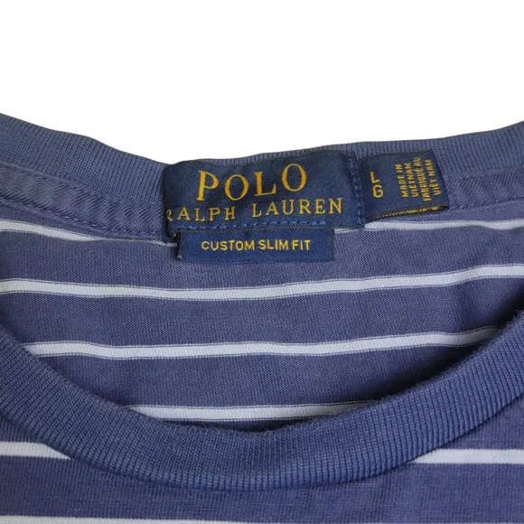 Polo Ralph Lauren Custom Fit Striped Soft Cotton T-Shirt - Picture 4 of 6